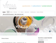 Tablet Screenshot of laboratoriosvital.com